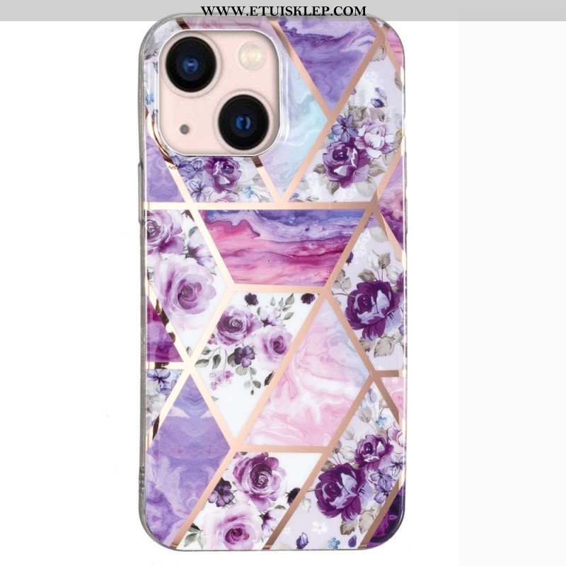 Etui do iPhone 15 Plus Marmur Kwiatowy